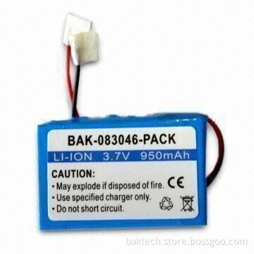 Li-ion Battery Pack, Measuring 8.5 x 34 x 48mm